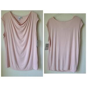 Susina Pajama Top Sleepwear Size XL Rayon Spandex‎ Blend Stretch Pink Peach